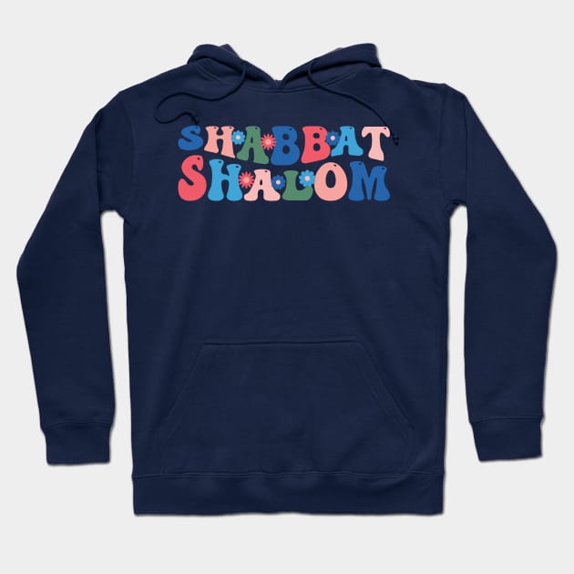 Shabbat Shalom 70s Vintage Hoodie by DPattonPD